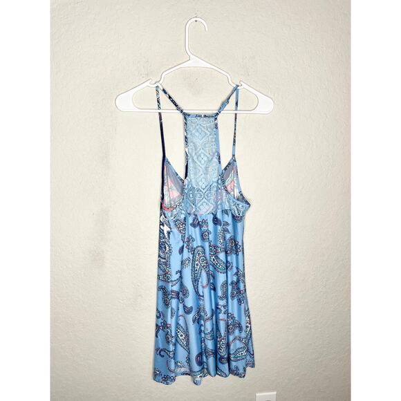 In Bloom by Jonquil V-Neck Chemise Blue Small - Picture 4 of 6